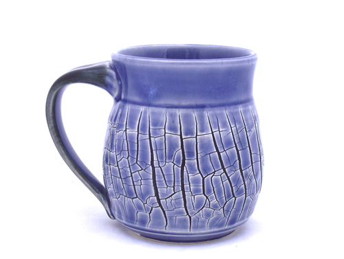 Crackle Blue Mug