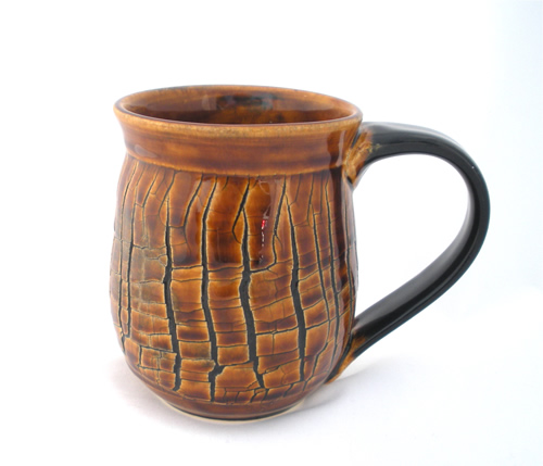 Crackle Brown Mug